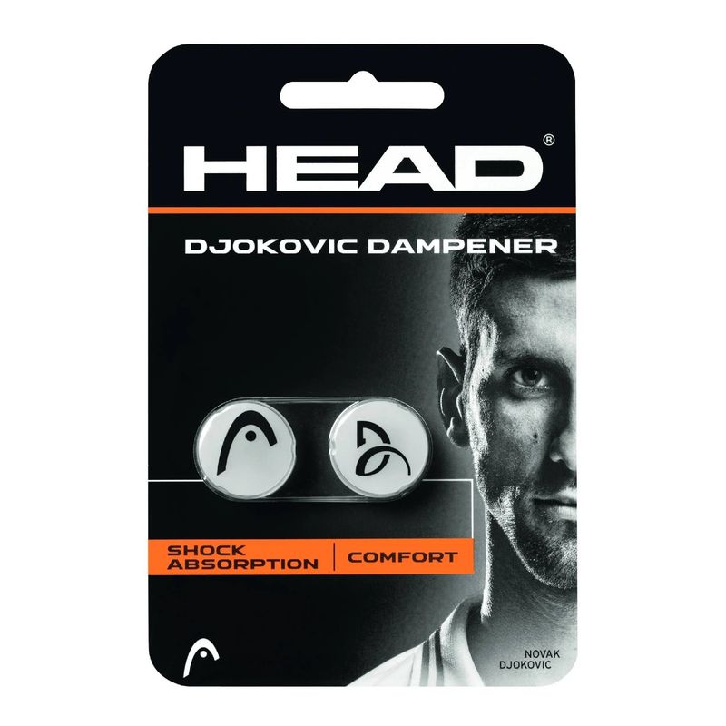 HEAD - Antivibrador Head Djokovic Dampener Blanco X2