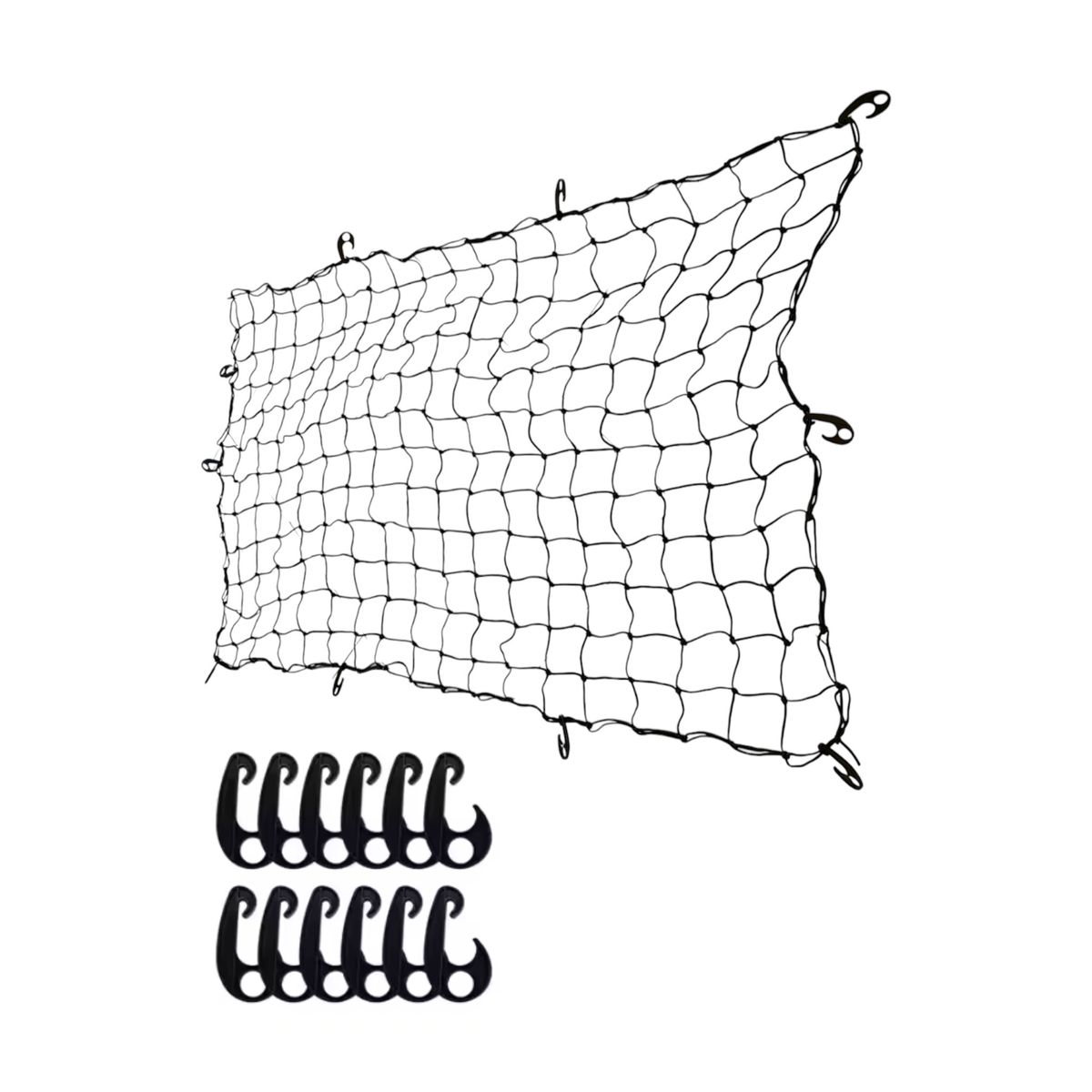 GENERICO - Malla Elástica Pulpo Portaequipaje 180x120 cm