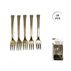 GENERICO - CUBIERTOS DESCARTABLES 24 PCS 12 CM