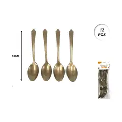 GENERICO - CUBIERTOS DESCARTABLES 12 PCS 18 CM