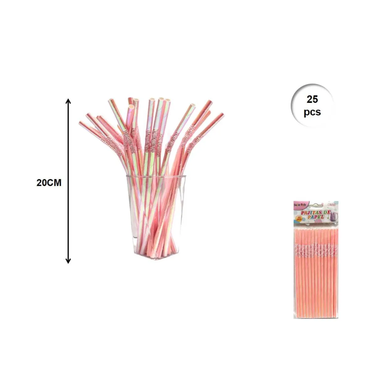 GENERICO - PITILLOS 25 PCS 20 CM