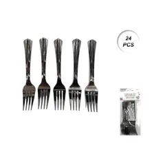 GENERICO - CUBIERTOS DESCARTABLES 24 PCS 12 CM