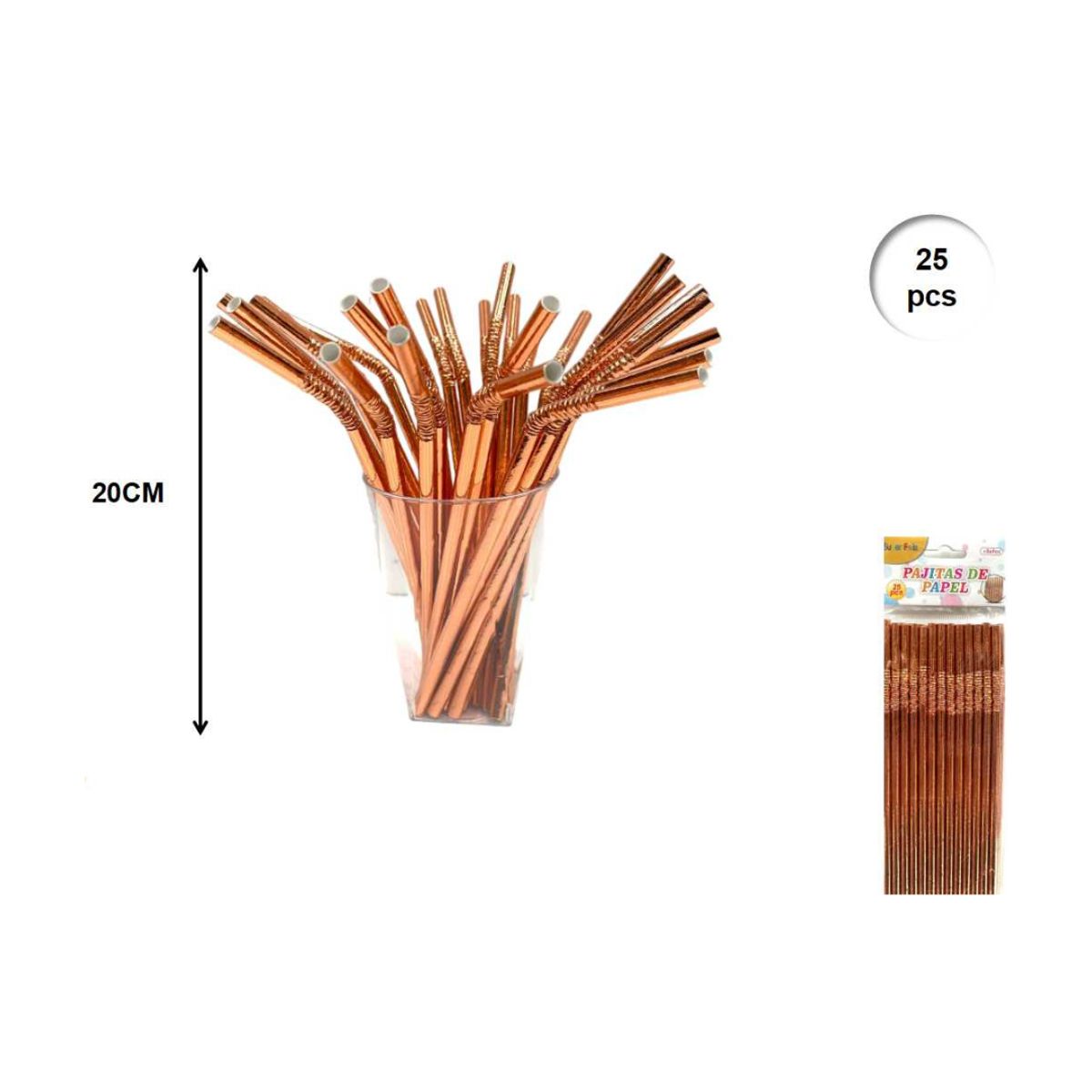 GENERICO - PITILLOS 25 PCS 20 CM