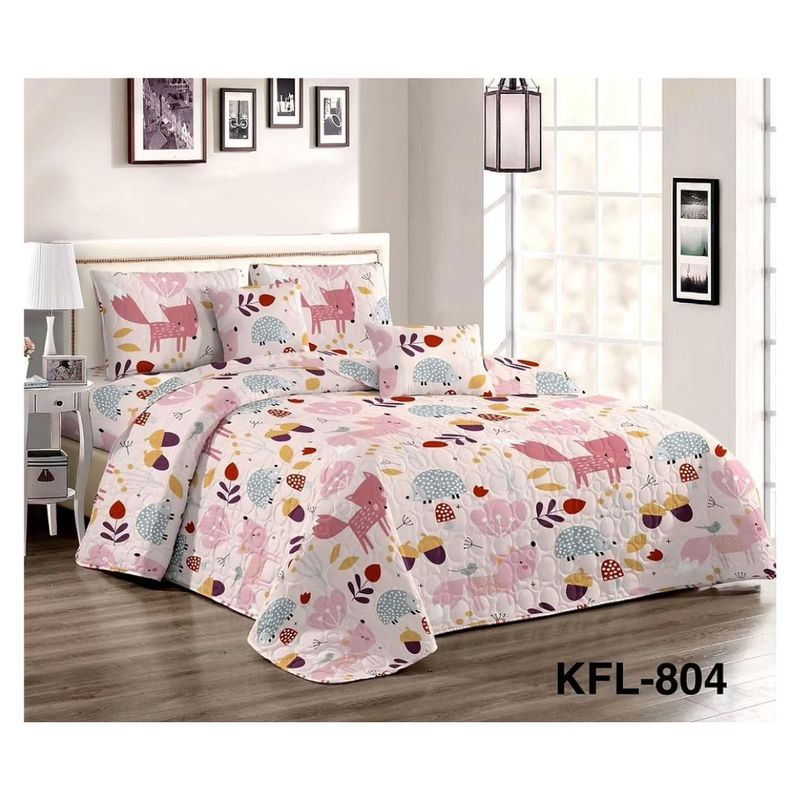 GENERICO - Cubrecama Quilt Verano 1.5 Plazas - Wonderful