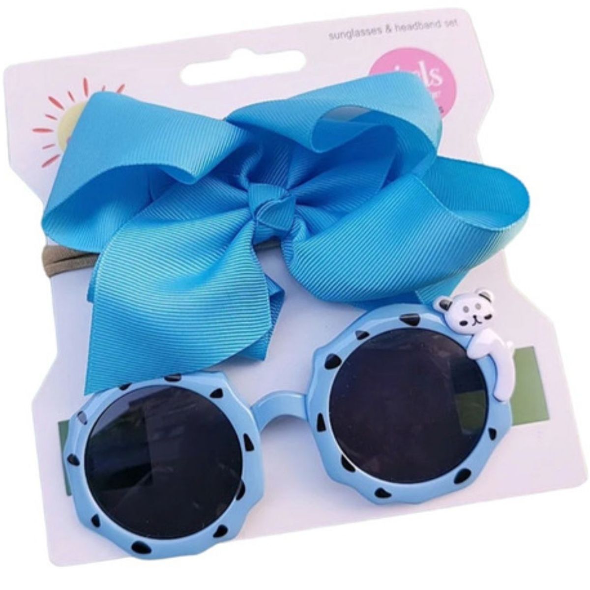 GENERICO - Lentes De Sol Para Niña Más Lazo 0 A 3 Años