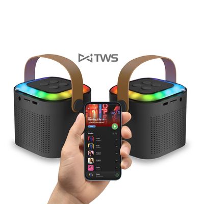 Imagen 2 del producto Parlante Karaoke Infantil 2 Micrófonos Negro/ - 9393 Nexstore