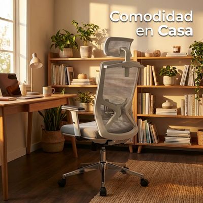 Imagen 2 del producto Silla De Oficina Ergonómica Con Tapizado De Mesh Y Tela