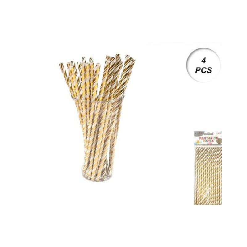 GENERICO - PITILLOS DE PAPEL 4 PCS