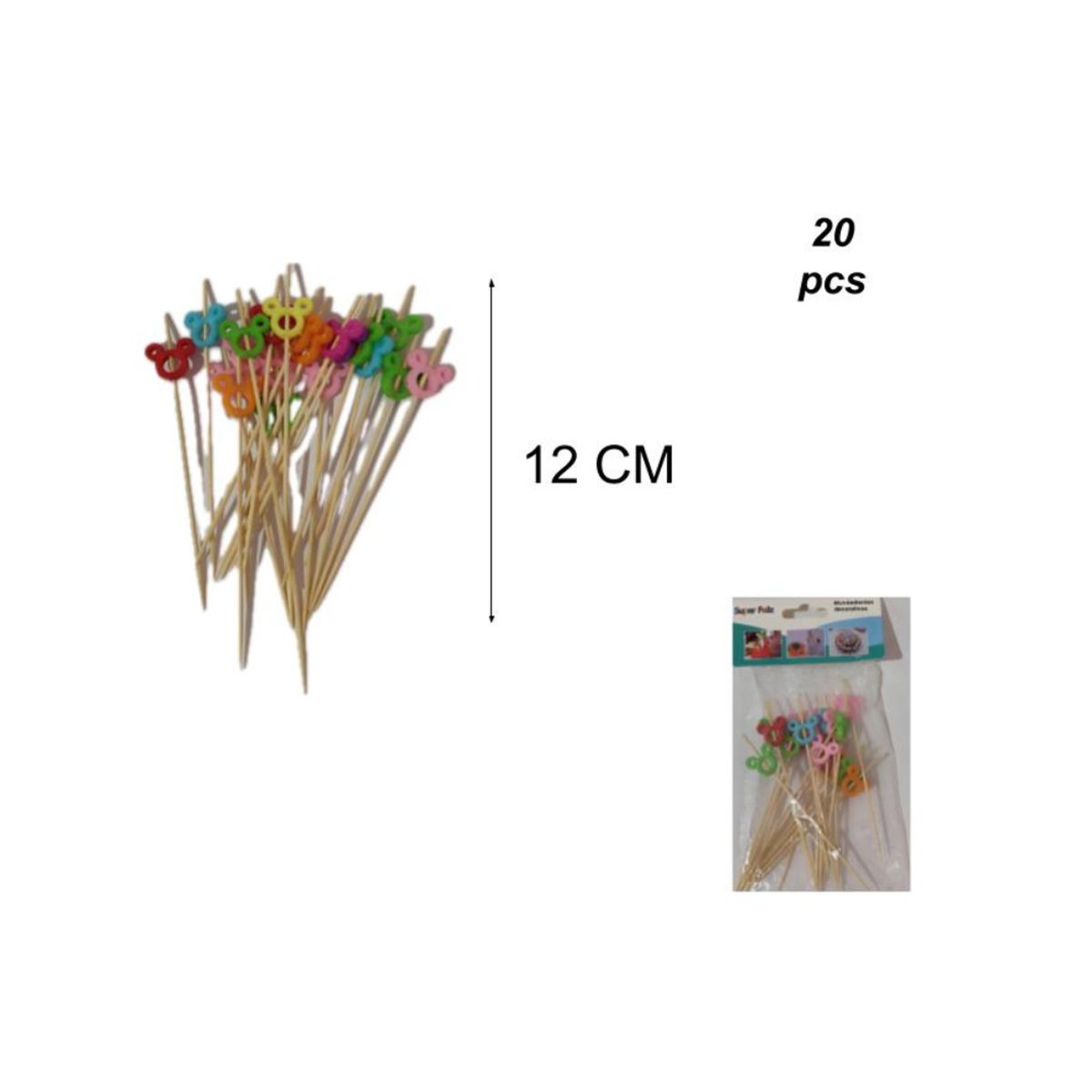 GENERICO - MONDADIENTES DESCARTABLES 20 PCS 12 CM