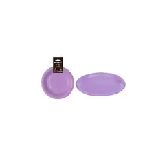GENERICO - Plato De Papel Lila 9 Pulgadas 22cm 10pcs