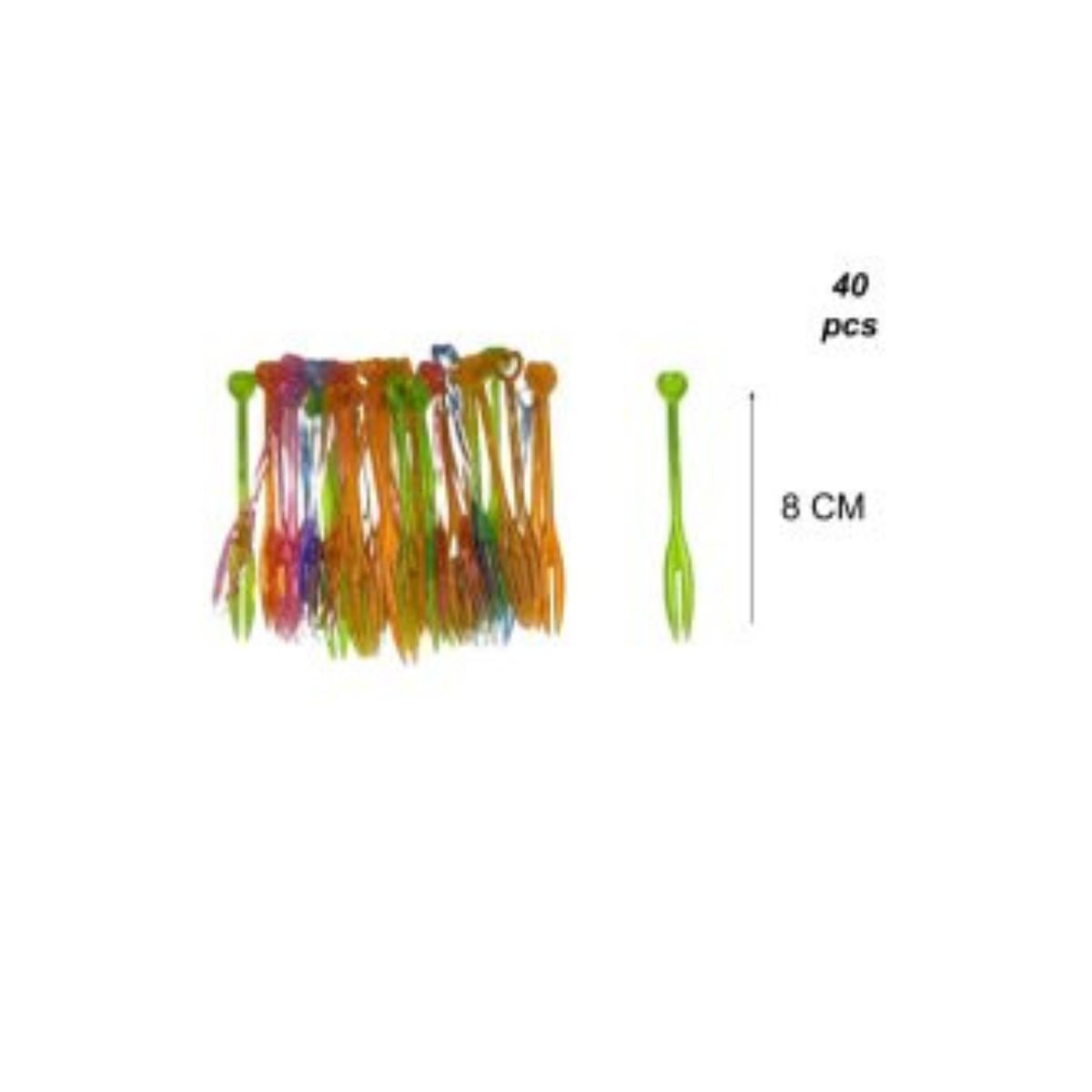 GENERICO - MONDADIENTES DESCARTABLES 40 PCS 8 CM