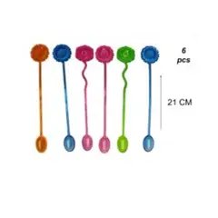 GENERICO - CUBIERTOS DESCARTABLES 6 PCS 21 CM