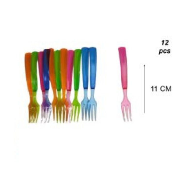 GENERICO - CUBIERTOS DESCARTABLES 12 PCS 11 CM