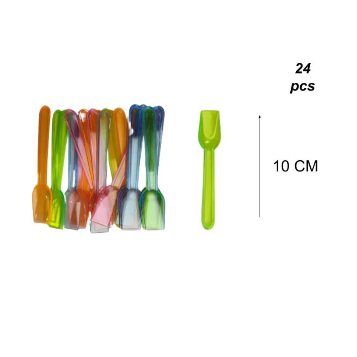 GENERICO - PALETAS DESCARTABLES 24 PCS 10 CM