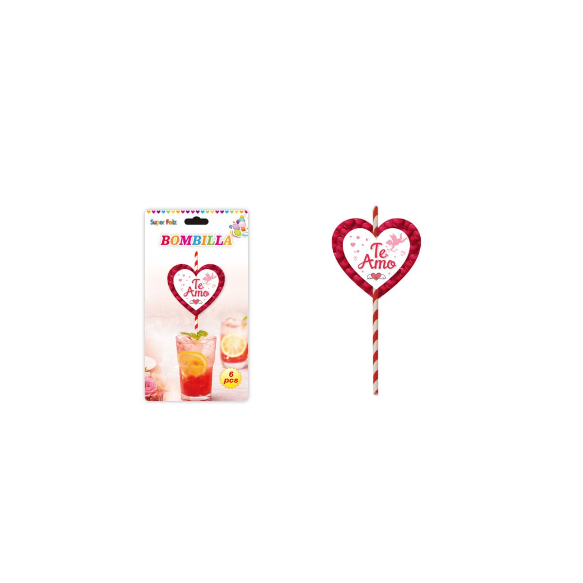 GENERICO - PITILLOS DE PAPEL 6 PCS