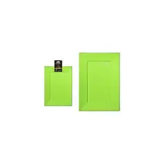 GENERICO - Plato Rectangular De Plástico Verde 33x23cm 3pcs 35g