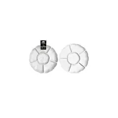 GENERICO - Bandeja Plástica Blanco Con Division 30cm 2pcs