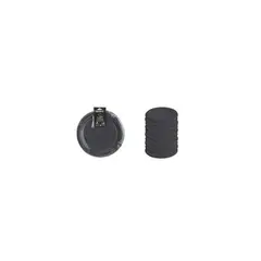 GENERICO - Platos Plásticos Negro 23cm 10pcs
