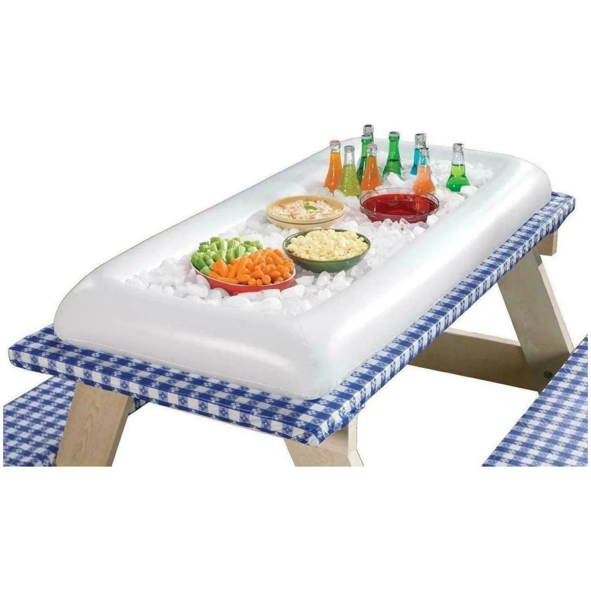 GENERICO - Inflable Barra De Servicio Para Hielo Mesa Piscinas Blanco