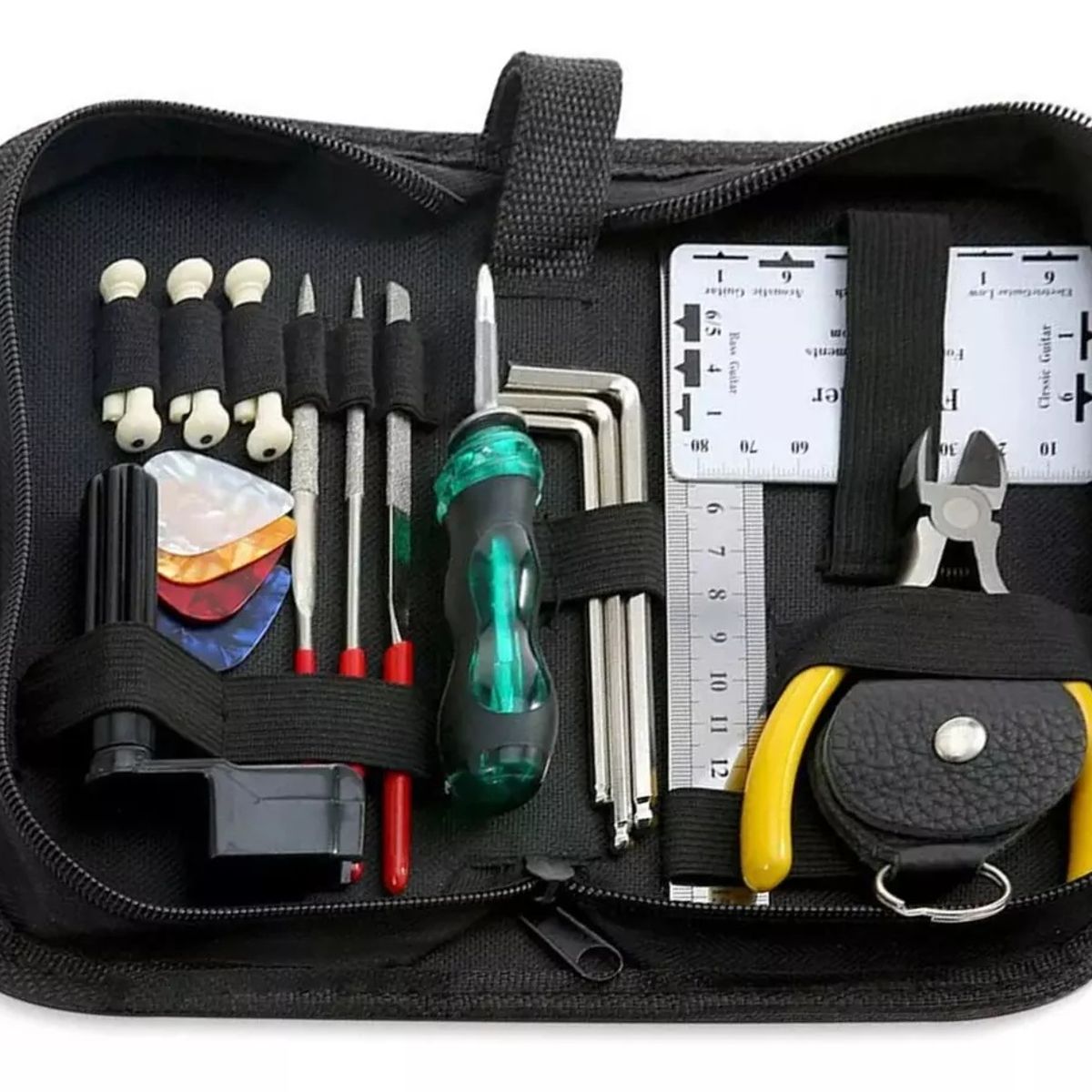KUANGYE - Kit Herramientas Reparacion Mantencion Guitarras, 22 Piezas