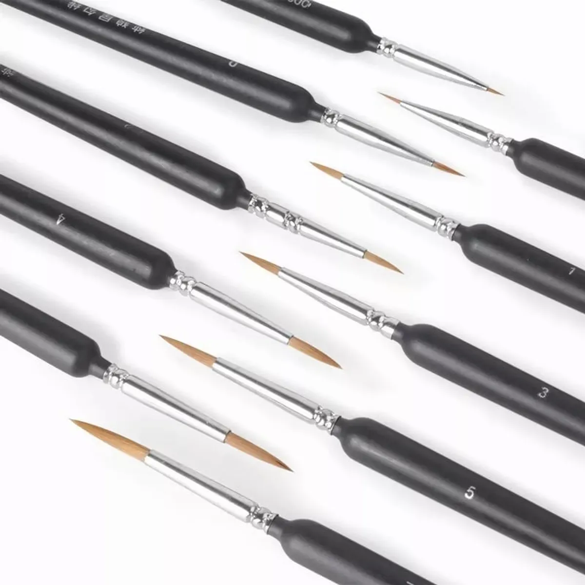 KUANGYE - Set 11 Pinceles Para Acrilico Gouache De Dibujo Oleo Acuarel