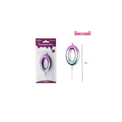 GENERICO - Vela De Cumpleaños Número 0 Multicolor 9cm