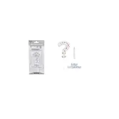 GENERICO - Vela De Signo Estrella Plateado