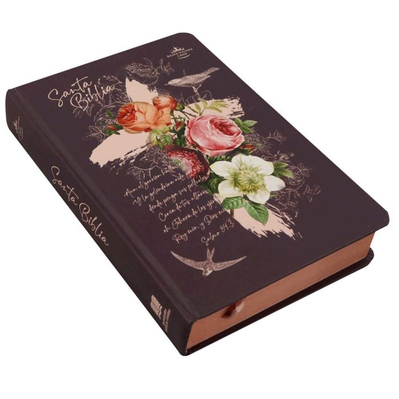 SOCIEDADES BIBLICAS UNIDAS - Biblia Reina Valera 1960 Letra Grande Tapa Dura Concordancia flores