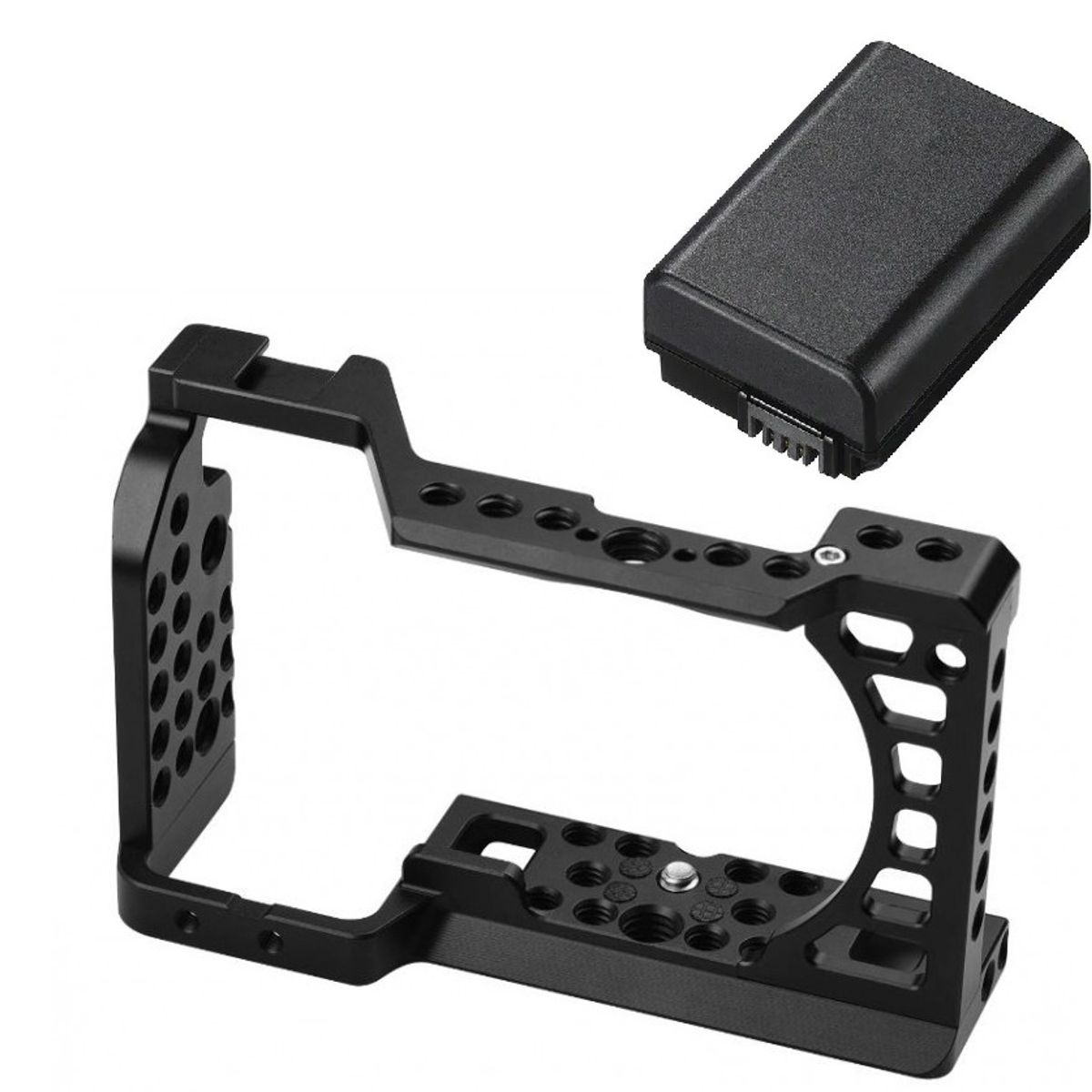 GENERICO - CAGE JAULA SONY A6000 A6100 A6300 A6400 A6500 + BATERÍA NP-FW50