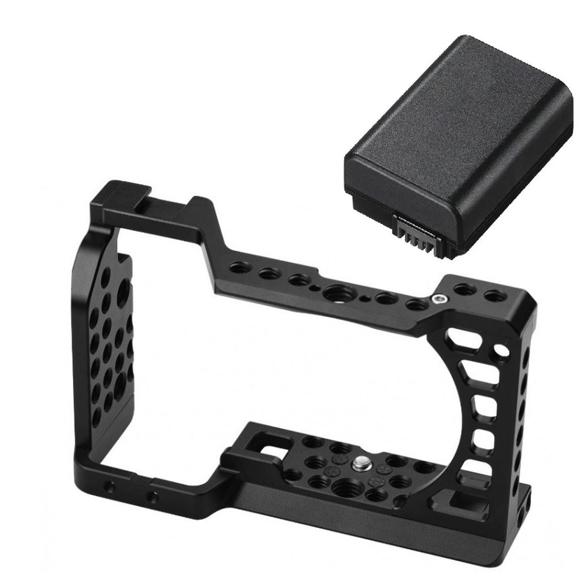 GENERICO - CAGE JAULA SONY A6000 A6100 A6300 A6400 A6500 + BATERÍA NP-FW50