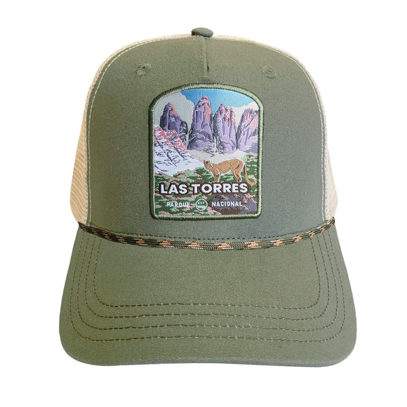 LENGA - Jockey Trucker Canvas Puma Parque Nacional Las Torres - Verde