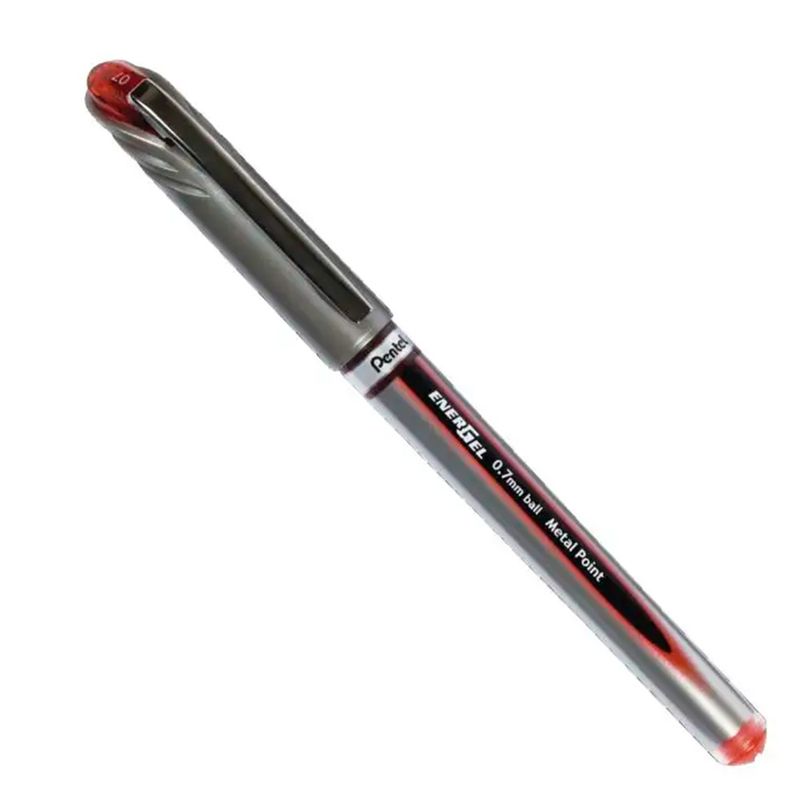PENTEL - Lápiz Roller EnerGgel 07 mm Rojo Pentel