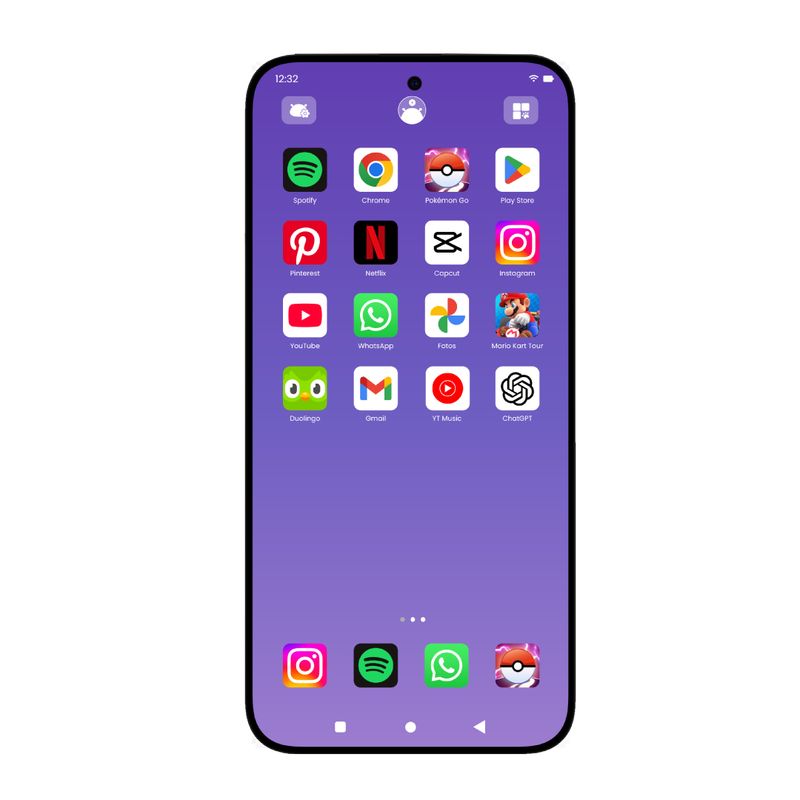 SOYMOMO - Telefono Celular para Adolescentes Control parental  Momophone Negro