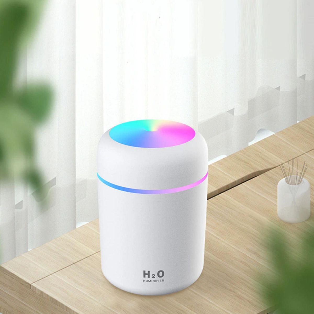 IMPORTCLICK - Humidificador ultrasónico Blanco 300 ML - Blanco