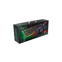 IMICE - Kit Gamer 4 En 1 Gk-470 Teclado Mouse Audífonos Y Pad