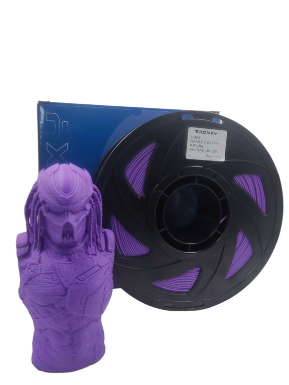 Filamento 3d Pla Mate Tronxy De 1.75 Y 1 kg- MORADO