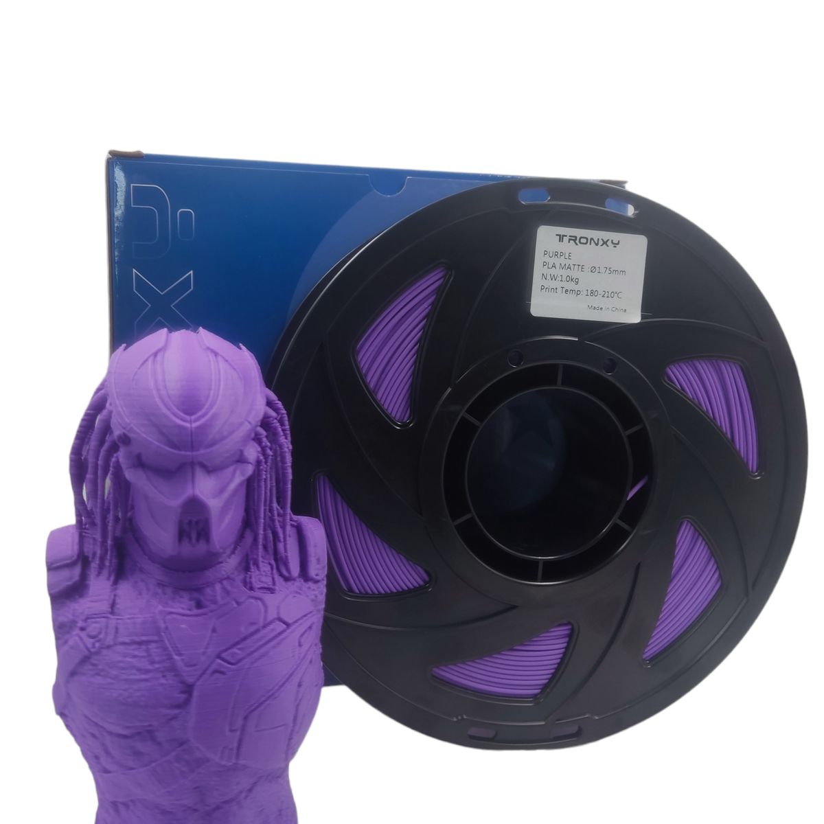 TODODESCUENTO - Filamento 3d Pla Mate Tronxy De 1.75 Y 1 kg- MORADO
