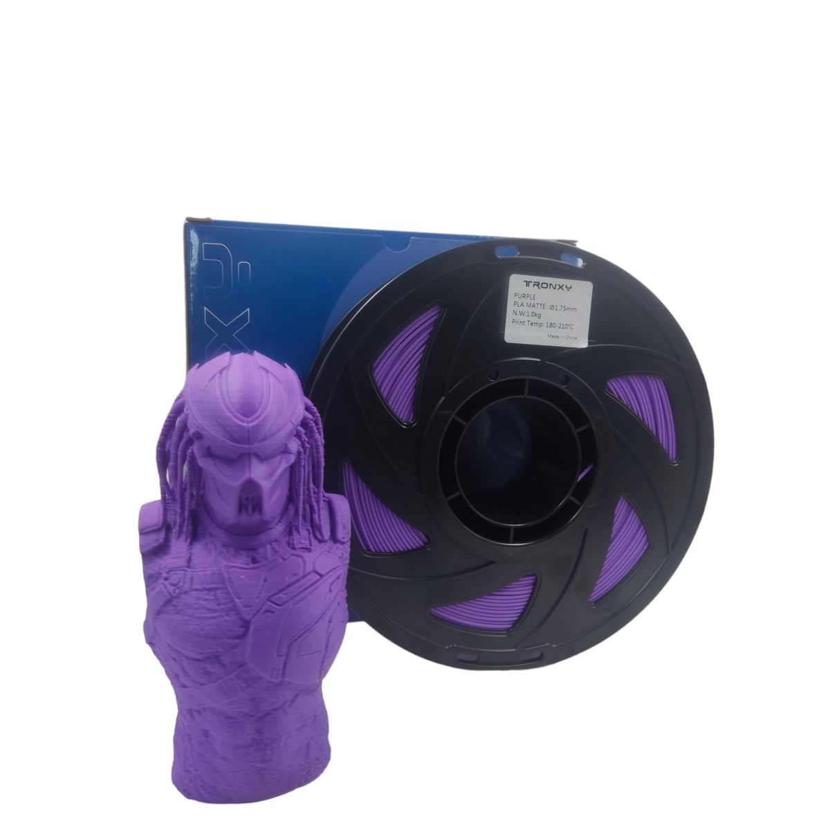 TODODESCUENTO - Filamento 3d Pla Mate Tronxy De 1.75 Y 1 kg- MORADO