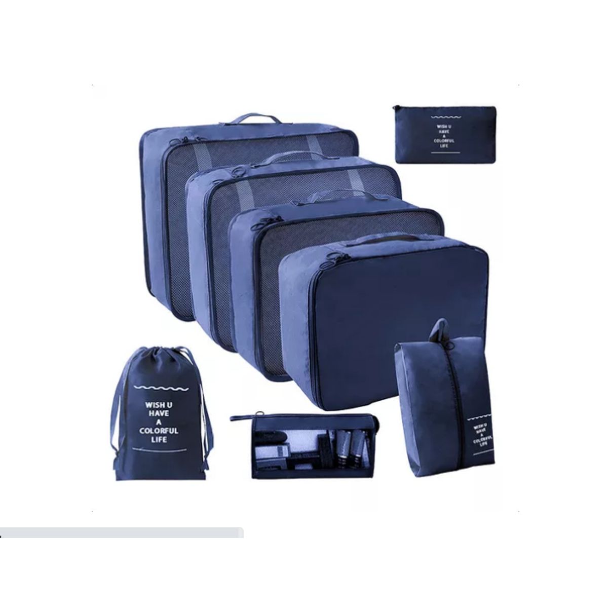 GENERICO - Bolsas De Viaje 8 En 1 Bolsas Organizadoras De Viaje Maleta