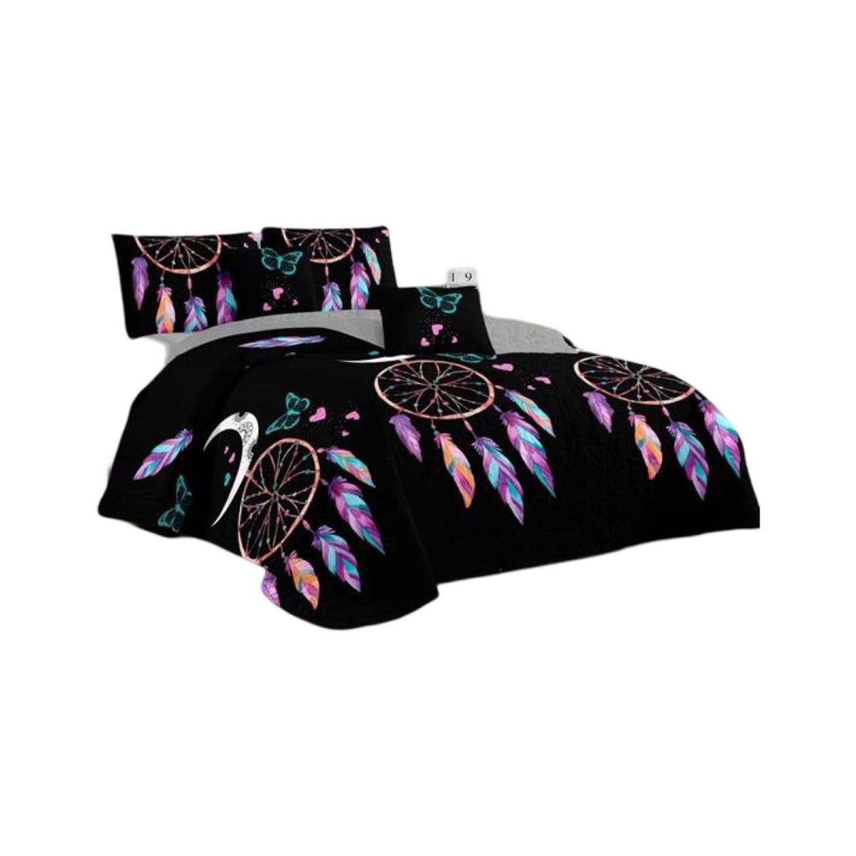 GENERICO - Cubrecama Quilt Verano Plaza y Media Verano Unicolor 11n34