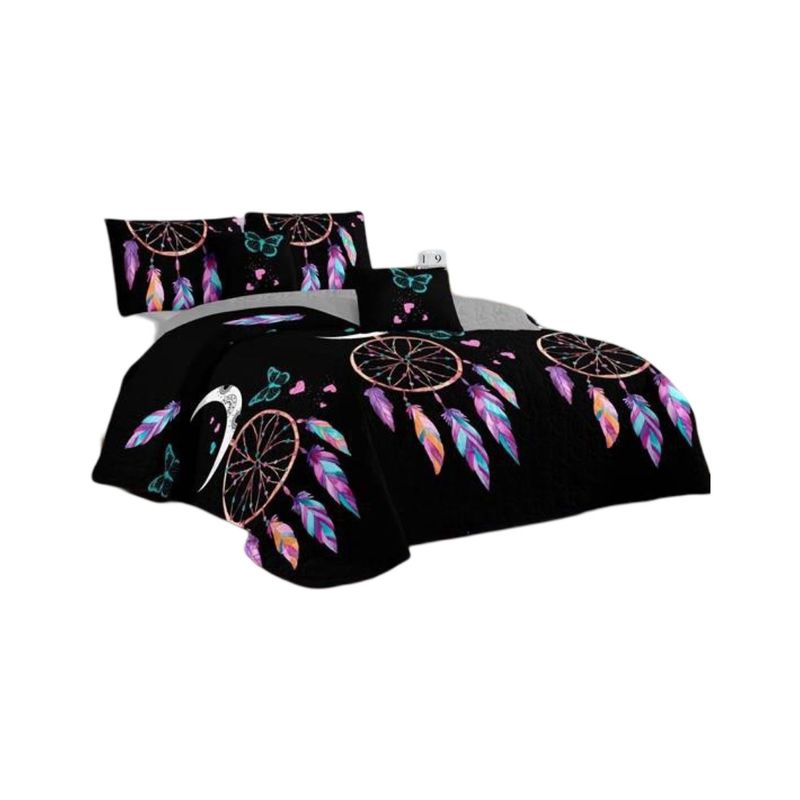 GENERICO - Cubrecama Quilt Verano Plaza y Media Verano Unicolor 11n34