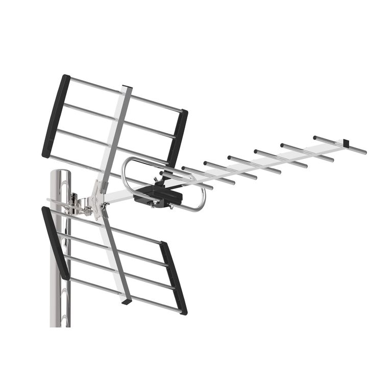 TECNOLAB Antena Digital para TV Exterior 10-13 dB HDTV & 4K