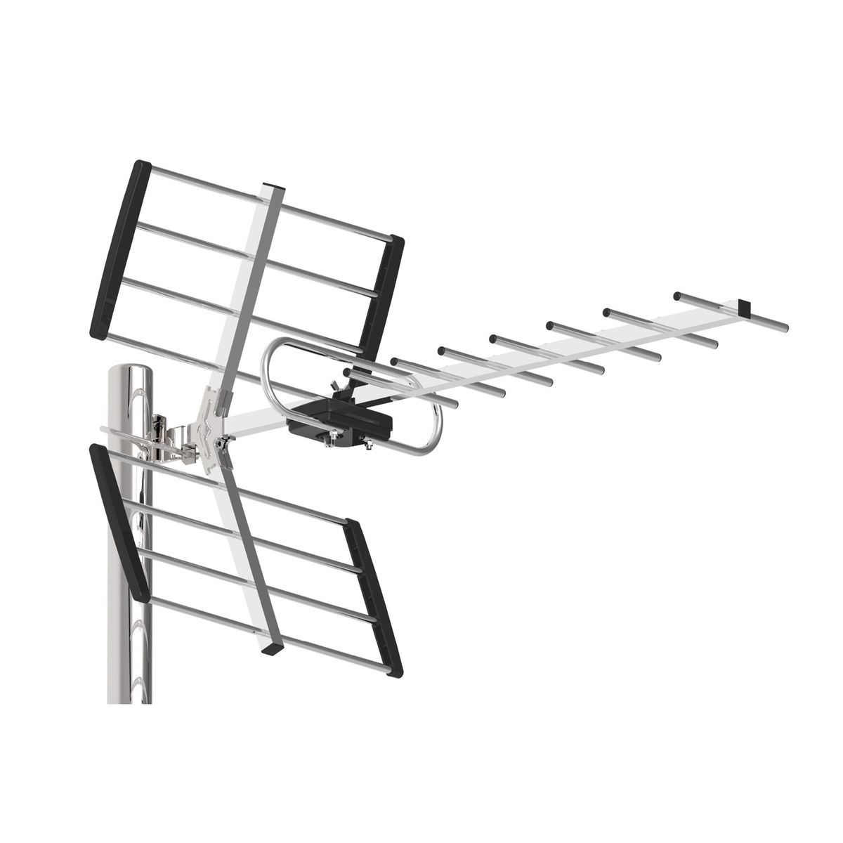 TECNOLAB - Antena Digital para TV Exterior 10-13 dB HDTV & 4K Tecnolab