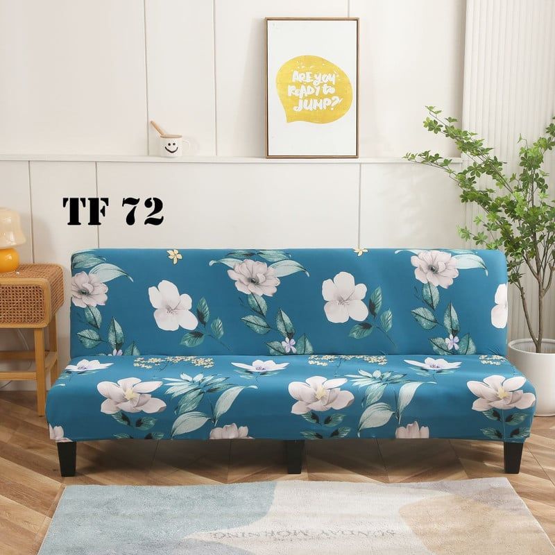 ANGELES DEL HOGAR - Funda Protectora Lisa Sofa Futon Elastica 150 cm x 200 cm TF72
