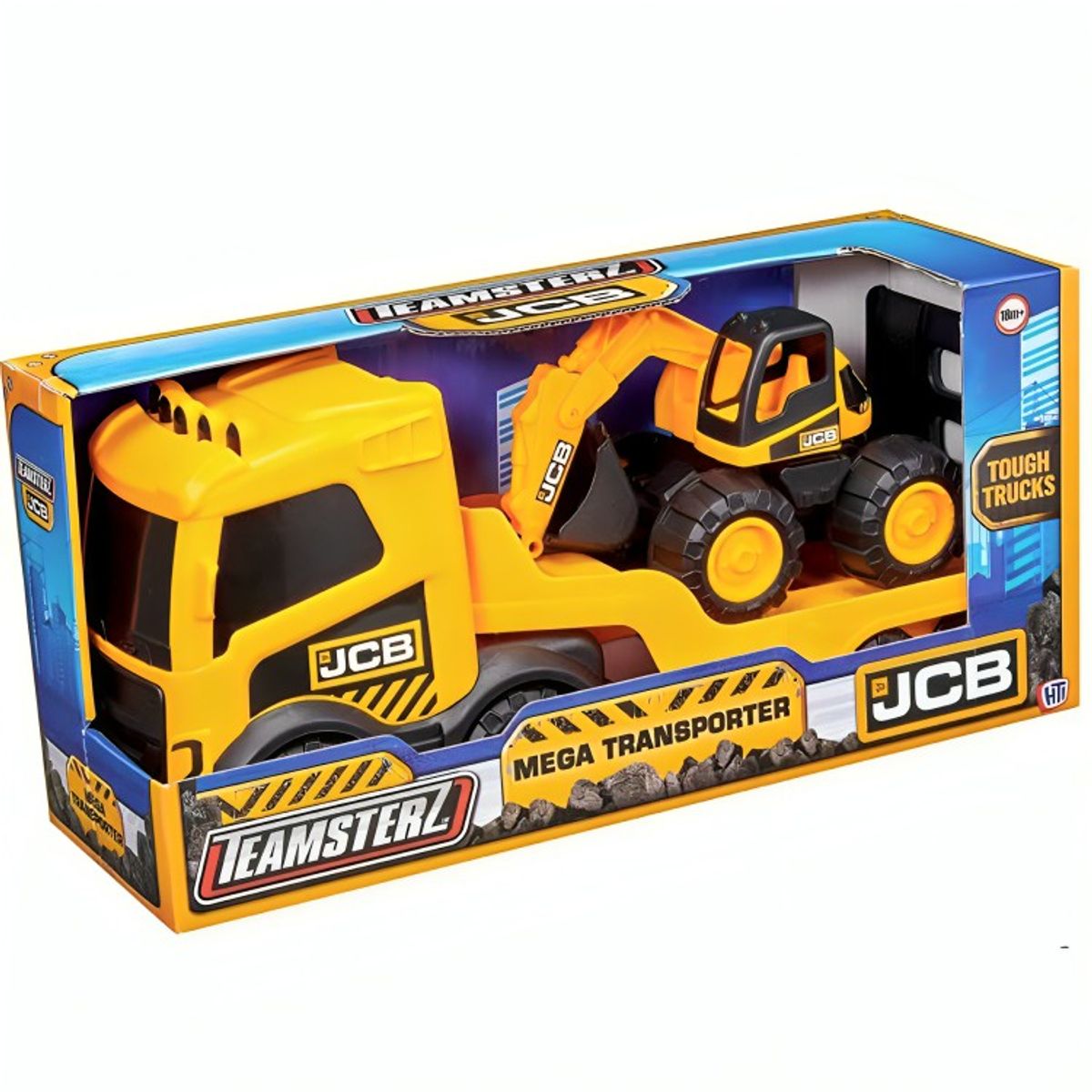 OEM - JUGUETE MEGA TRANSPORTER EXCAVATOR 586 TEAMSTERZ
