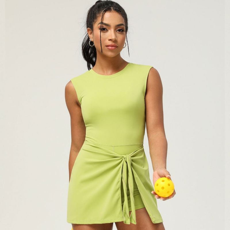 RURUTOTO - Vestido De Entrenamiento Para Tenis Golf  Mujer Negro