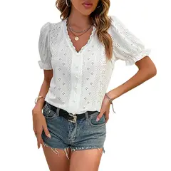 BLWOENS - Polera Manga Corta Mujer - Blanco