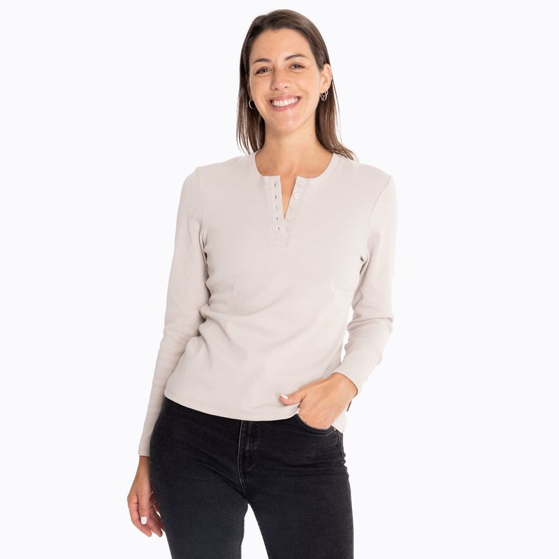 MERRELL - Polera Mujer Rib Beige MERRELL