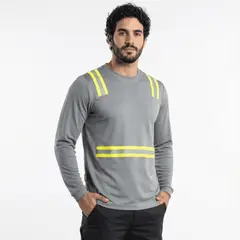 T-WORLD - Polera Hombre Manga Larga Reflectante UV