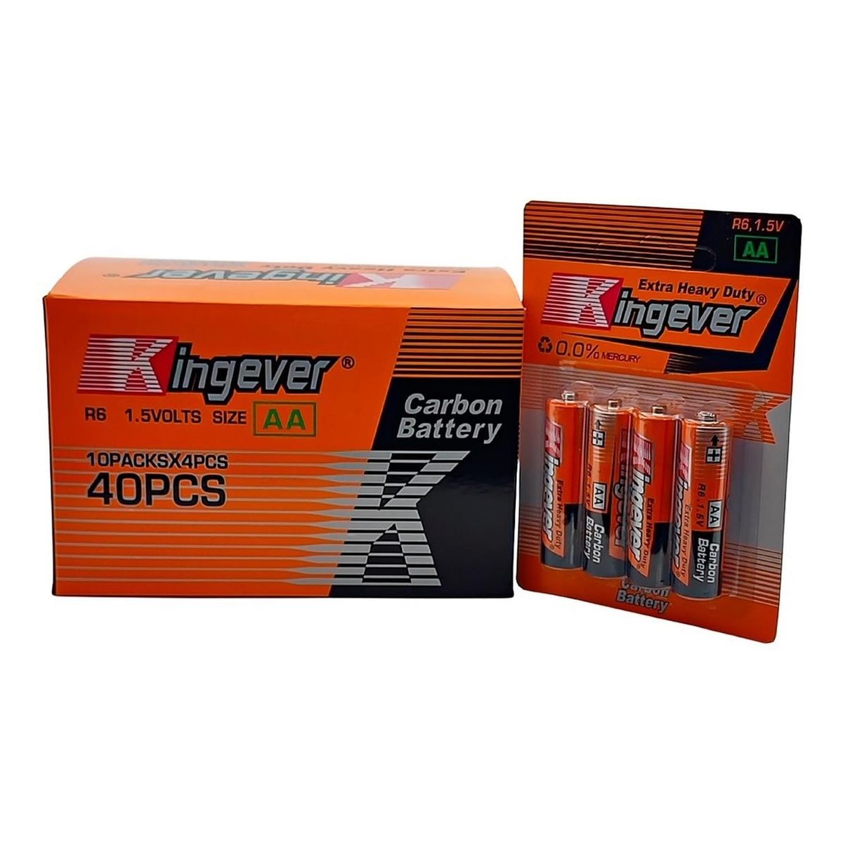 GENERICO - Pack Pilas Doble Aa Kingever 40 Unidades